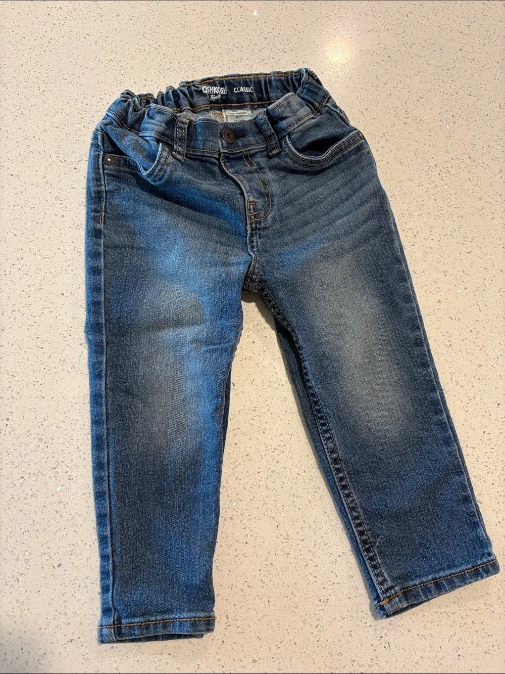 OshKosh B'gosh Toddler Faded Blue Stretch Denim Jeans 24 months